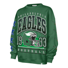 '47 Women's Go Big Oversized Pullover Sweatshirt - Philadelphia Eagles Pullover