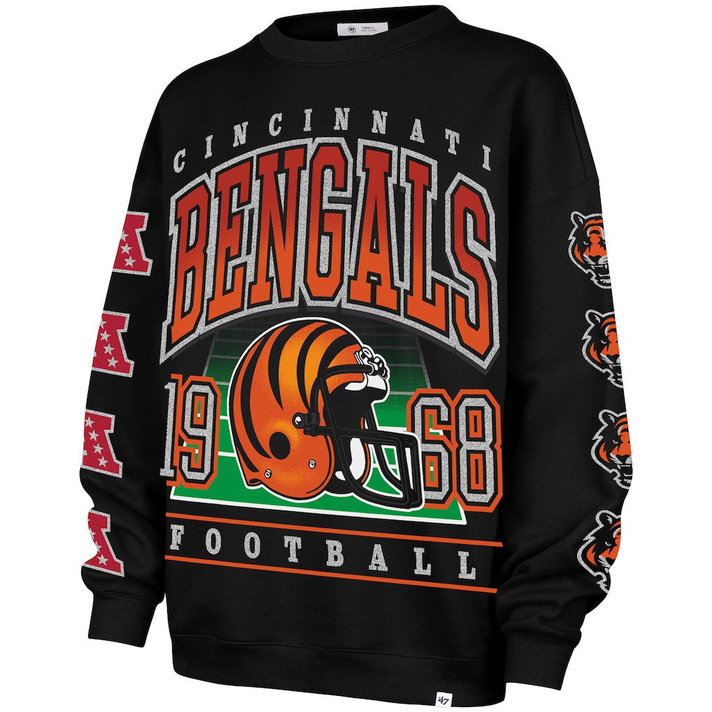 '47 Women's Go Big Oversized Pullover Sweatshirt - Cincinnati Bengals Pullover
