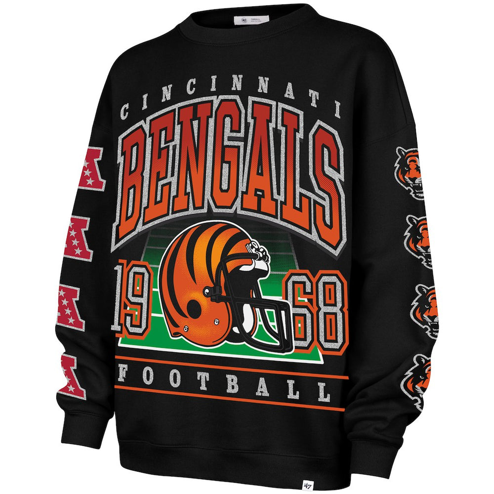 '47 Women's Go Big Oversized Pullover Sweatshirt - Cincinnati Bengals Pullover