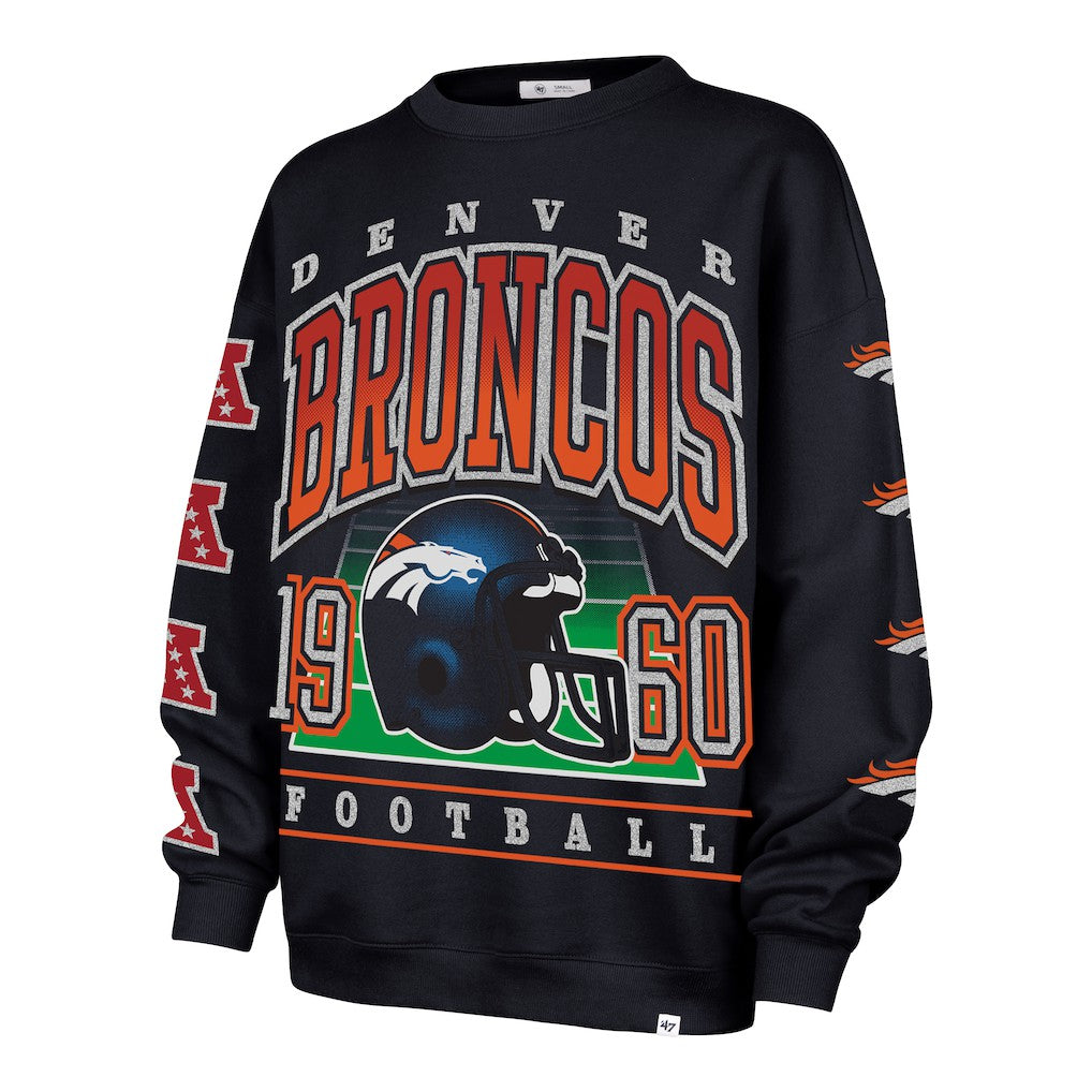 '47 Women's Go Big Oversized Pullover Sweatshirt - Denver Broncos Pullover
