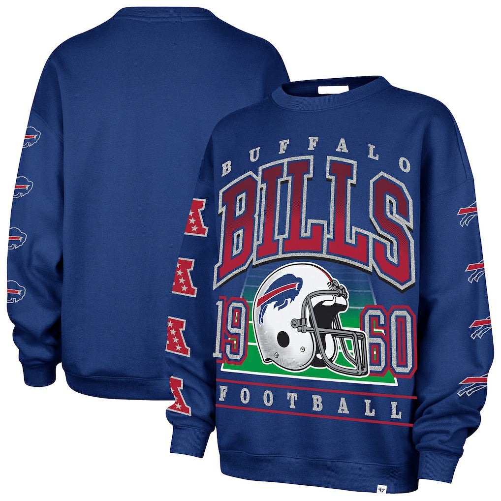 '47 Women's Go Big Oversized Pullover Sweatshirt - Buffalo Bills Pullover