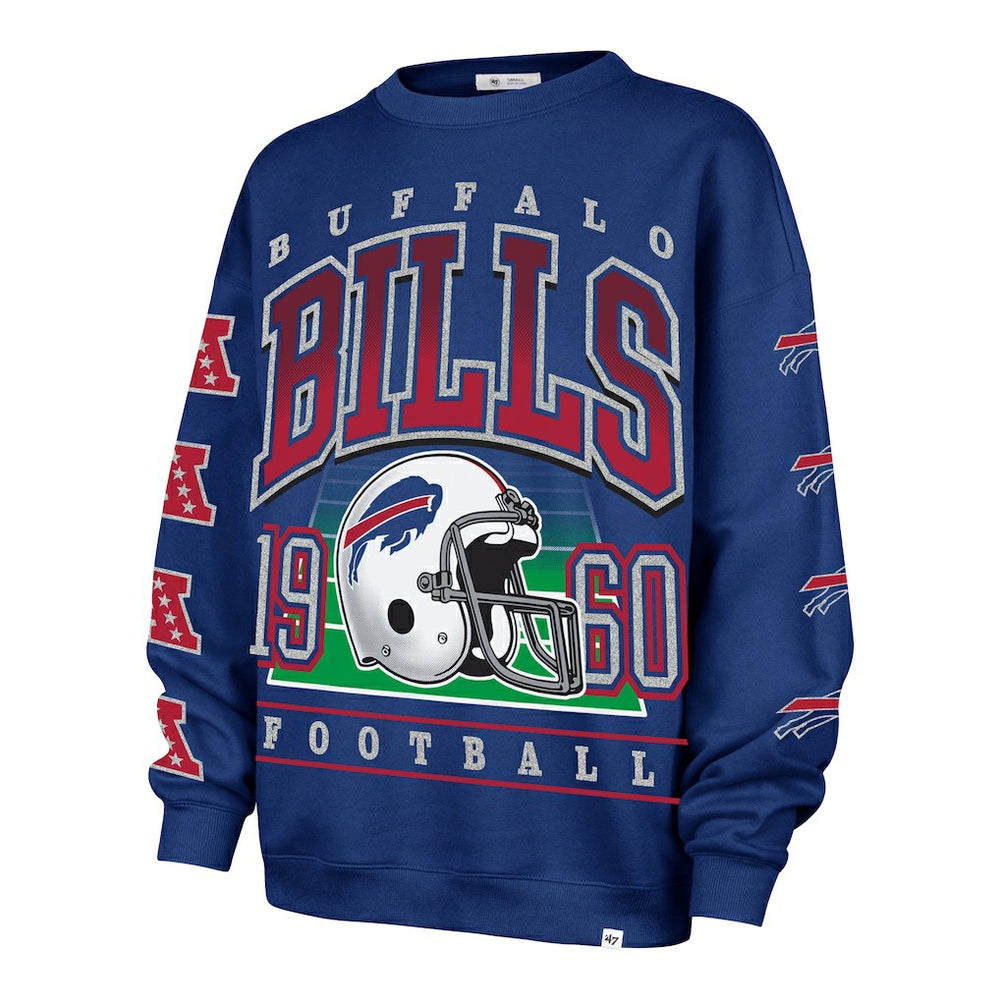 '47 Women's Go Big Oversized Pullover Sweatshirt - Buffalo Bills Pullover