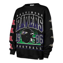 '47 Women's Go Big Oversized Pullover Sweatshirt - Baltimore Ravens Pullover