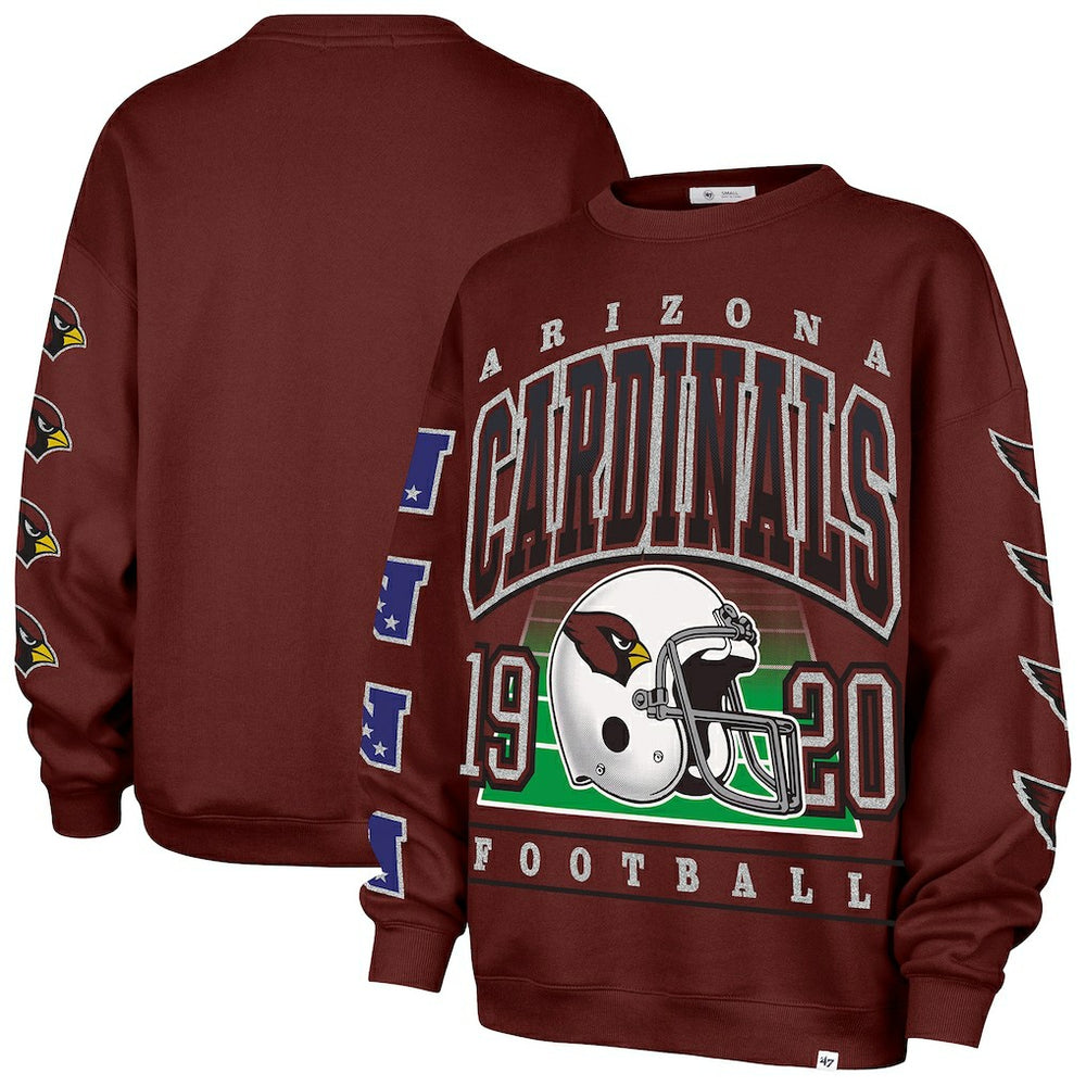 '47 Women's Go Big Oversized Pullover Sweatshirt - Arizona Cardinals Pullover