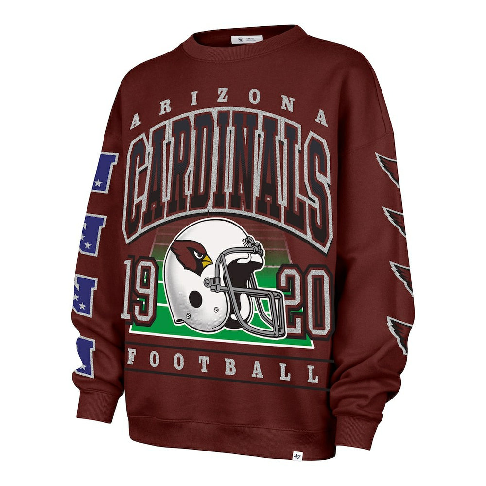 '47 Women's Go Big Oversized Pullover Sweatshirt - Arizona Cardinals Pullover