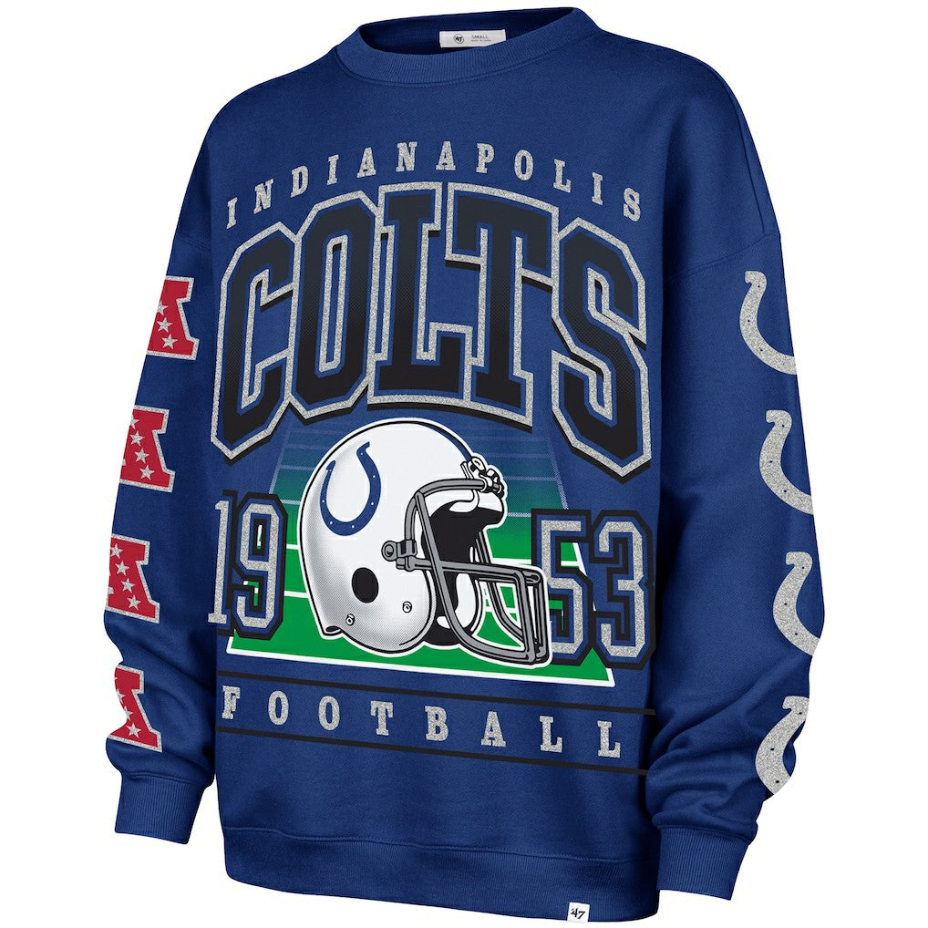'47 Women's Go Big Oversized Pullover Sweatshirt - Indianapolis Colts Pullover