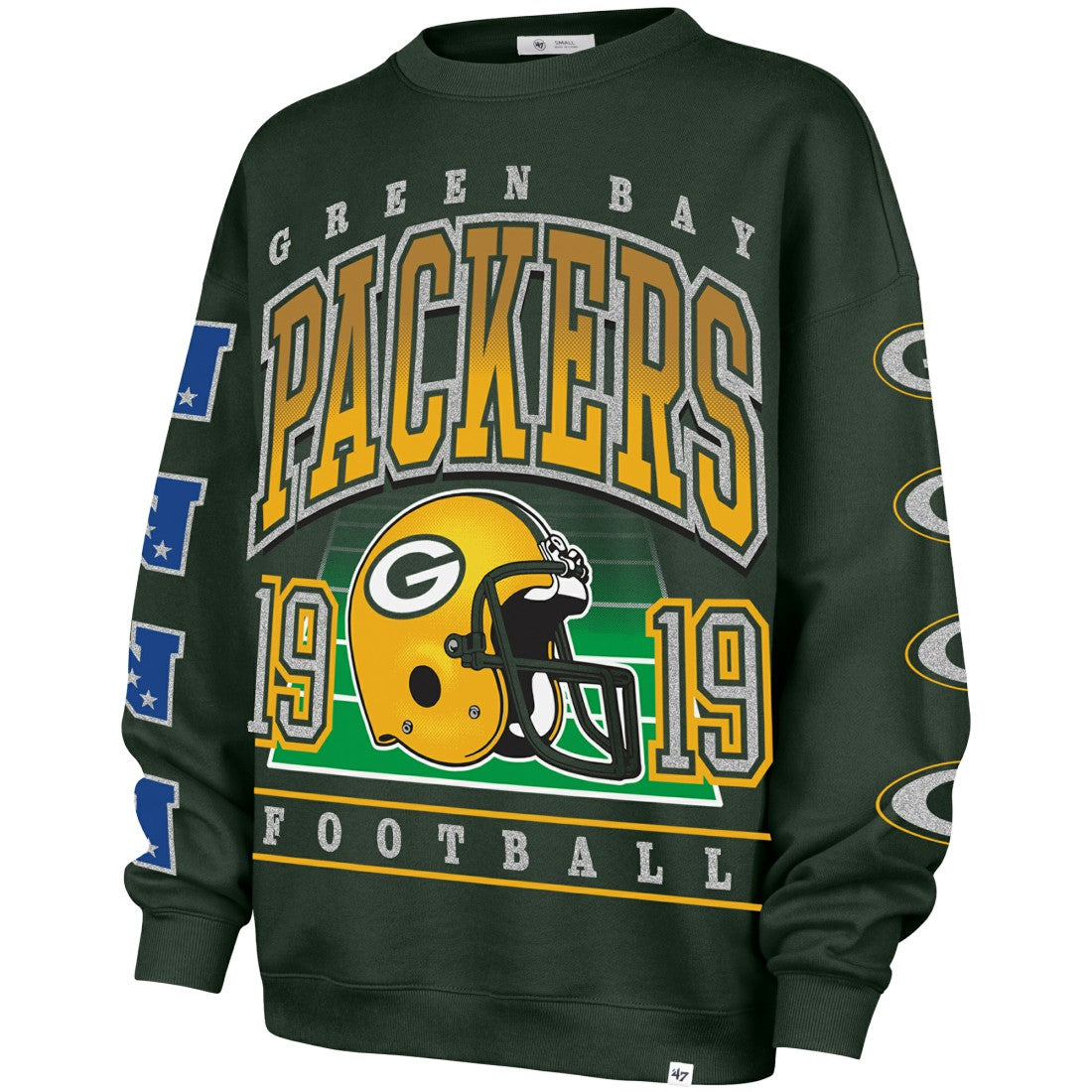 '47 Women's Go Big Oversized Pullover Sweatshirt - Green Bay Packers Pullover