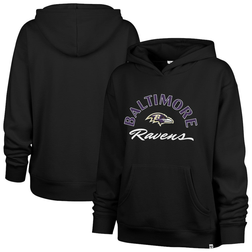 '47 Women's Whirlwind Naomi Pullover Hoodie - Baltimore Ravens Hoodies