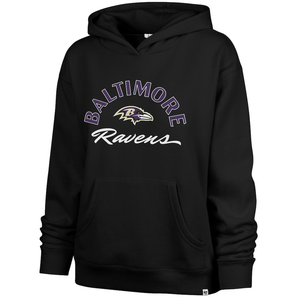'47 Women's Whirlwind Naomi Pullover Hoodie - Baltimore Ravens Hoodies