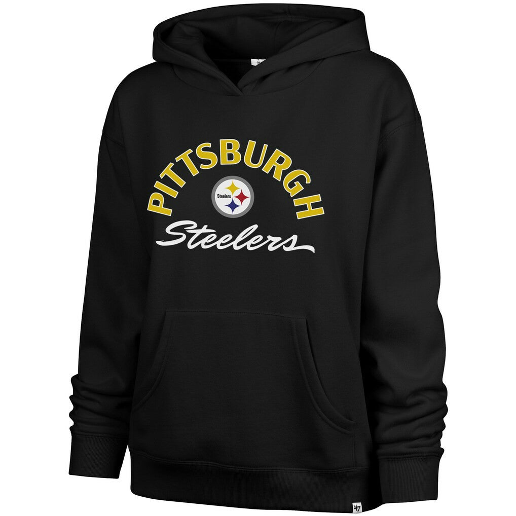 '47 Women's Whirlwind Naomi Pullover Hoodie - Pittsburgh Steelers Hoodies