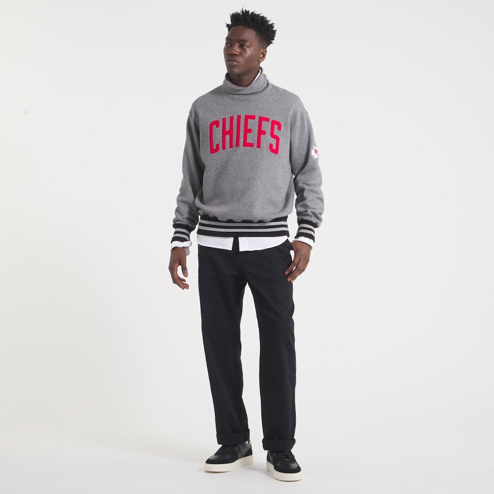 x Todd Snyder Relaxed Canadian Fleece Turtleneck - Kansas City Chiefs