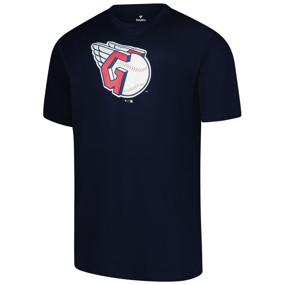Navy Cleveland Guardians Profile Big & Tall Primary Logo T-Shirt