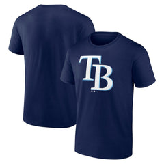 Navy Tampa Bay Rays Profile Big & Tall Primary Logo T-Shirt