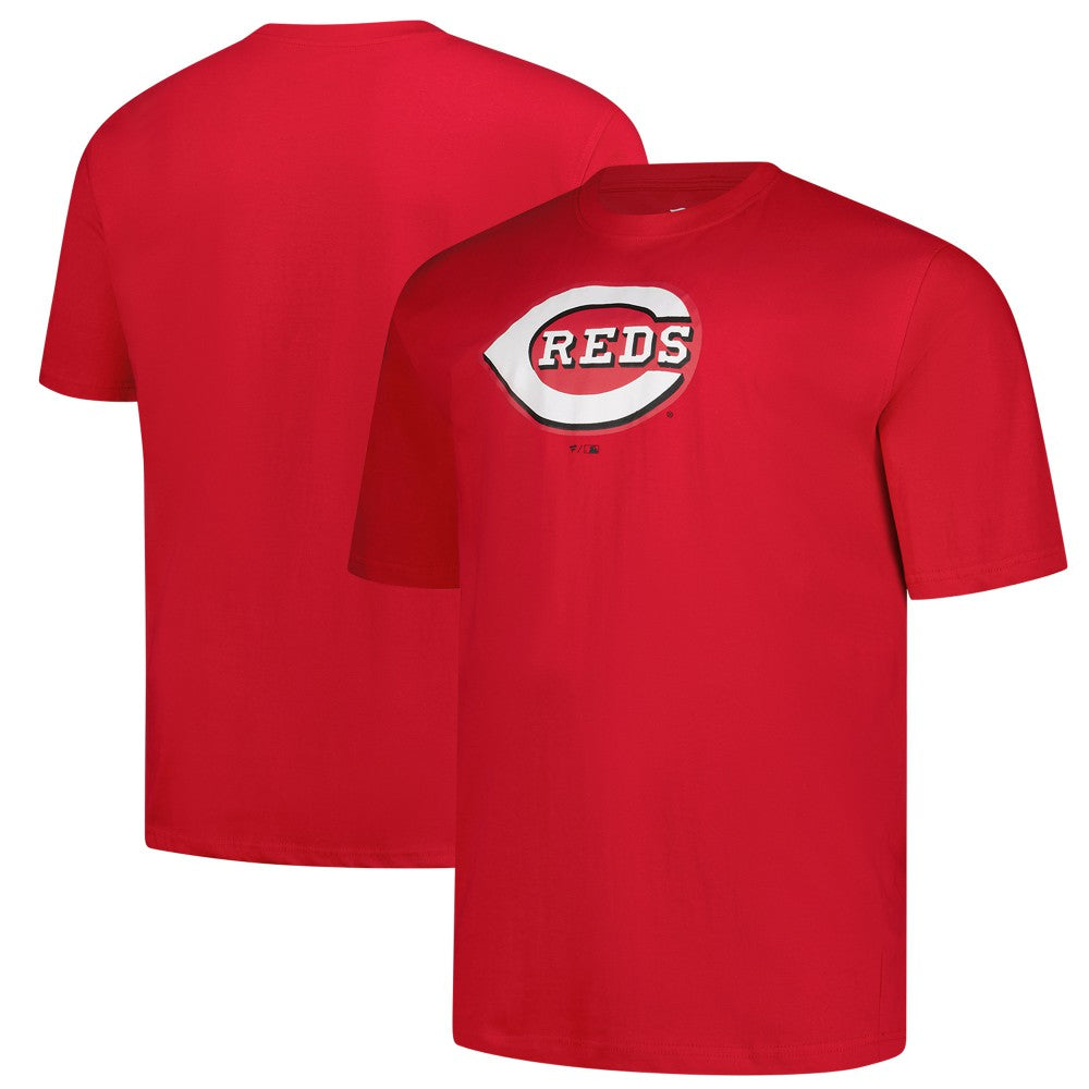 Red Cincinnati Reds Profile Big & Tall Primary Logo T-Shirt