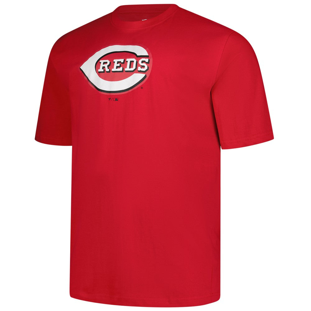 Red Cincinnati Reds Profile Big & Tall Primary Logo T-Shirt