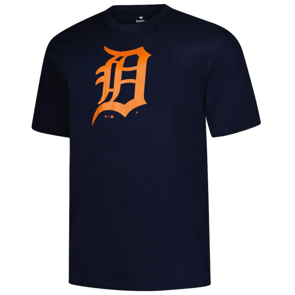 Navy Detroit Tigers Profile Big & Tall Primary Logo T-Shirt
