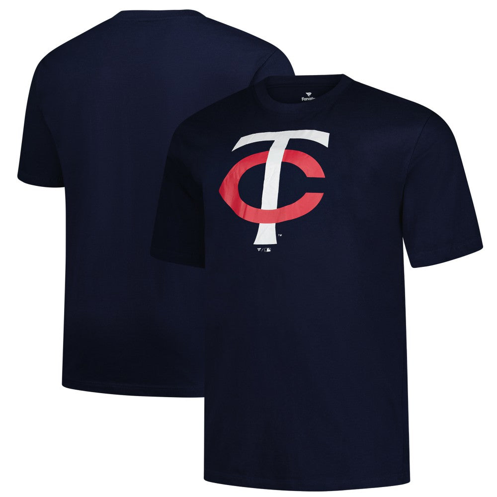 Navy Minnesota Twins Profile Big & Tall Primary Logo T-Shirt