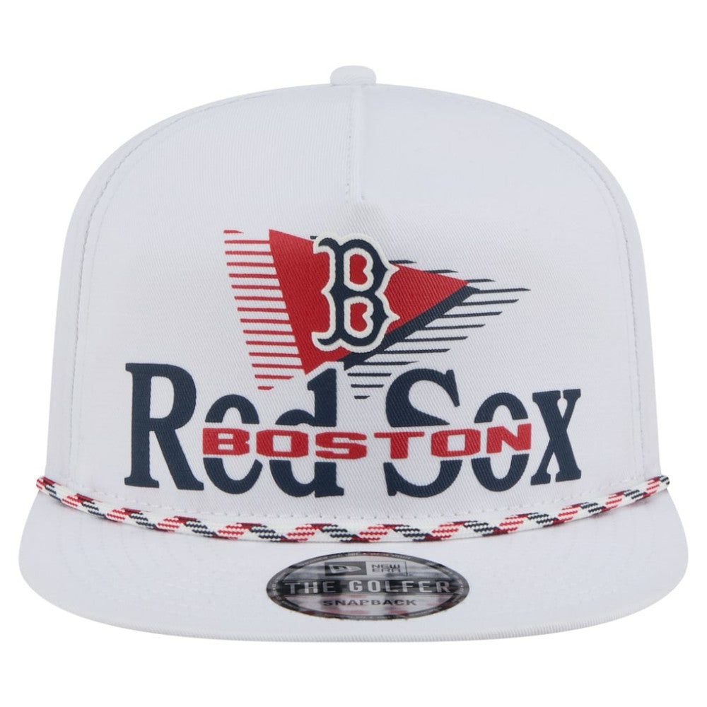 White Boston Red Sox New Era Collide Golfer Snapback Hat