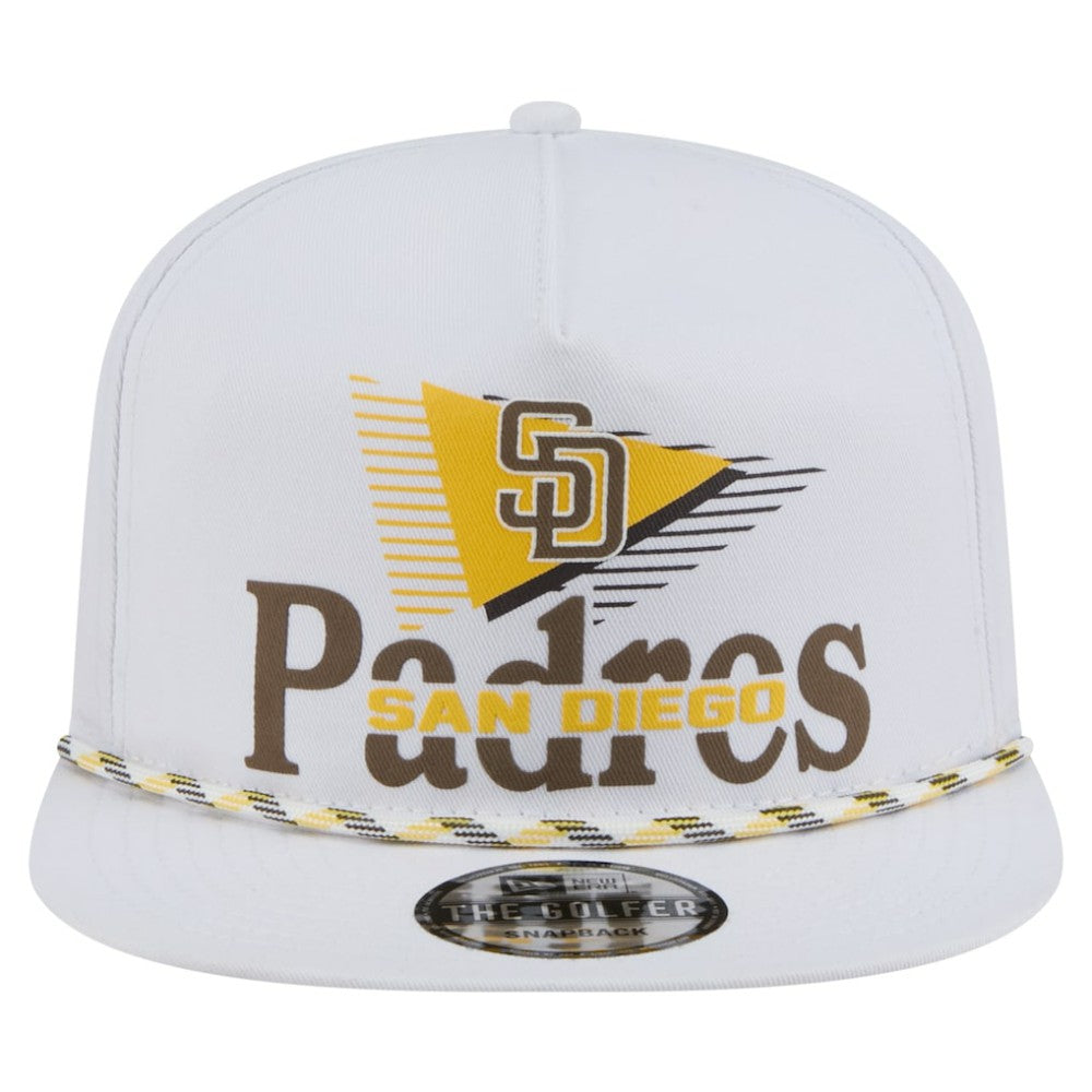 White San Diego Padres New Era Collide Golfer Snapback Hat