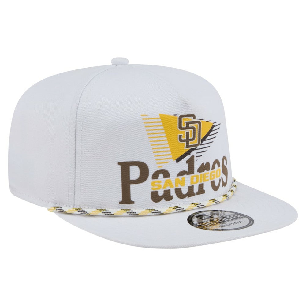 White San Diego Padres New Era Collide Golfer Snapback Hat