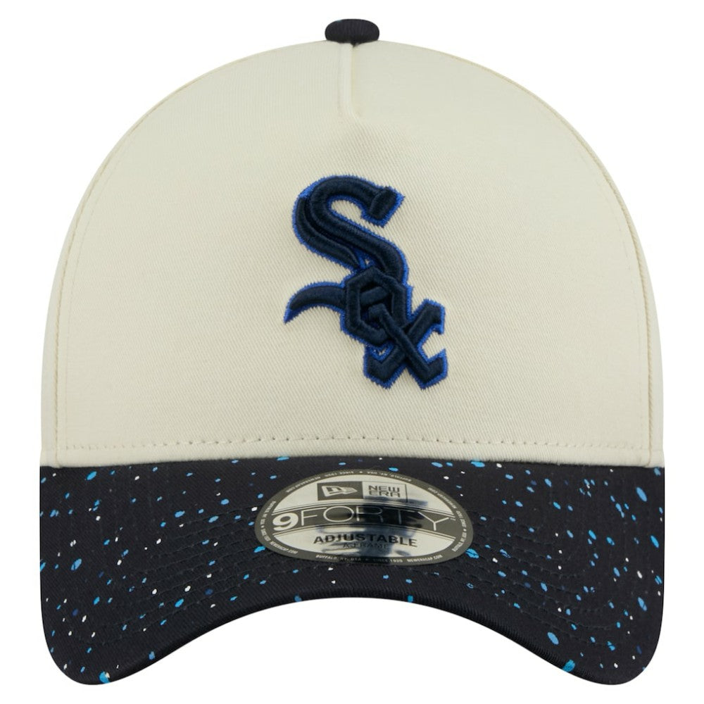 Cream Chicago White Sox New Era Speckle A-Frame 9FORTY Adjustable Hat