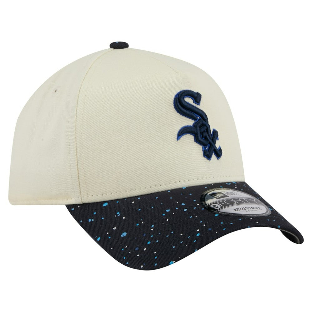Cream Chicago White Sox New Era Speckle A-Frame 9FORTY Adjustable Hat