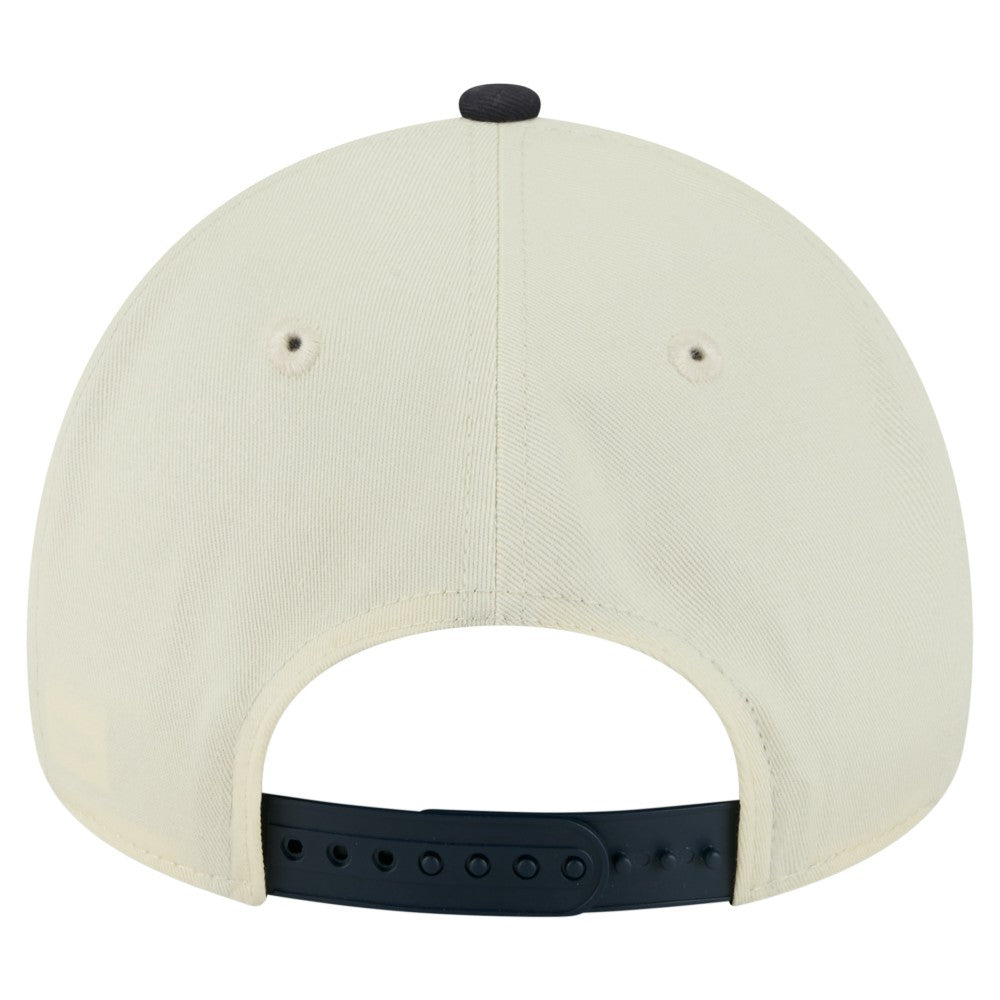Cream Cleveland Guardians New Era Speckle A-Frame 9FORTY Adjustable Hat