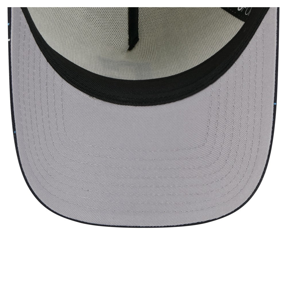 Cream Cleveland Guardians New Era Speckle A-Frame 9FORTY Adjustable Hat