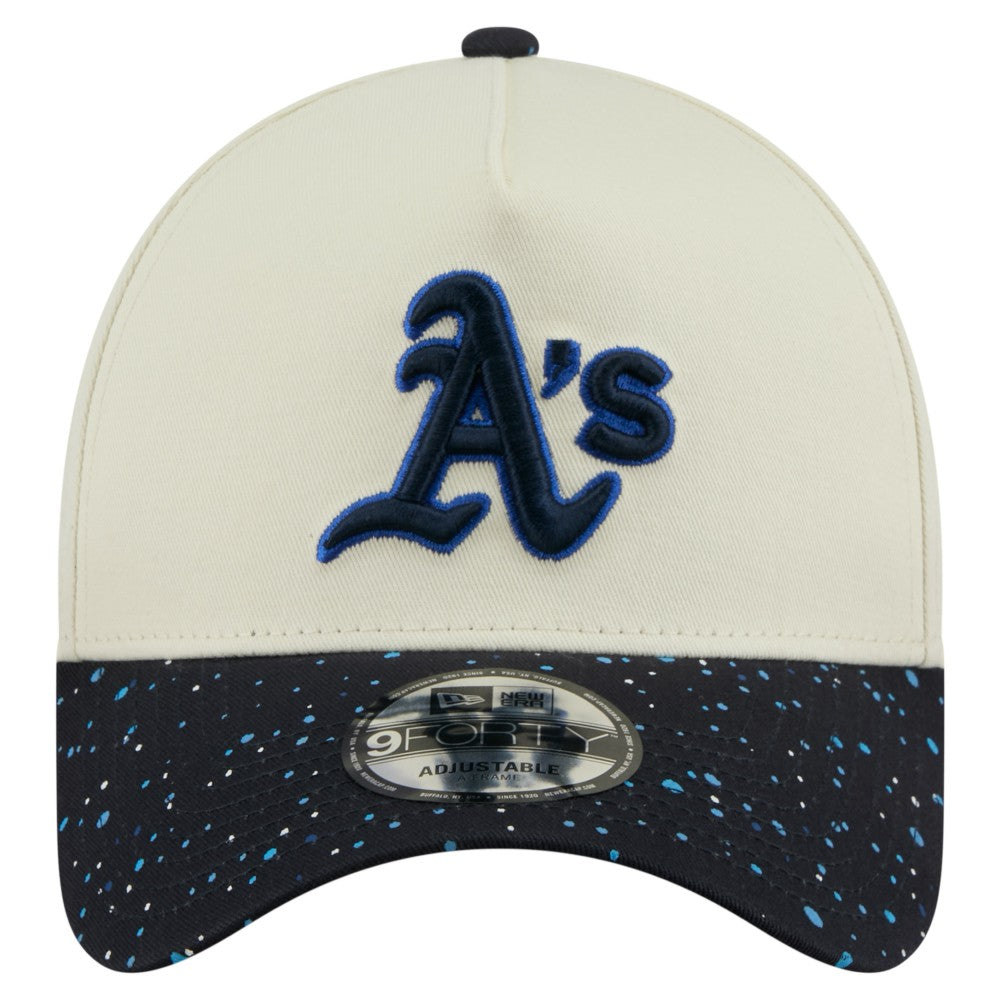Cream Athletics New Era Speckle A-Frame 9FORTY Adjustable Hat