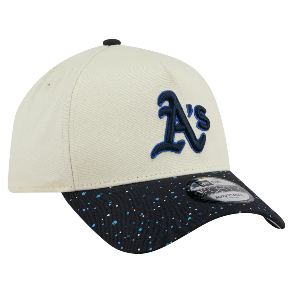 Cream Athletics New Era Speckle A-Frame 9FORTY Adjustable Hat