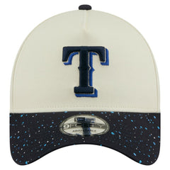 Cream Texas Rangers New Era Speckle A-Frame 9FORTY Adjustable Hat