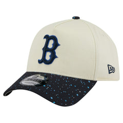 Cream Boston Red Sox New Era Speckle A-Frame 9FORTY Adjustable Hat