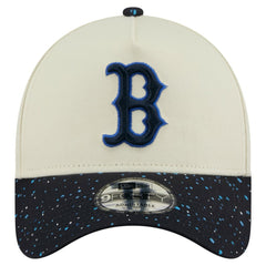 Cream Boston Red Sox New Era Speckle A-Frame 9FORTY Adjustable Hat