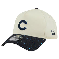 Cream Chicago Cubs New Era Speckle A-Frame 9FORTY Adjustable Hat