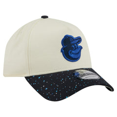 Cream Baltimore Orioles New Era Speckle A-Frame 9FORTY Adjustable Hat