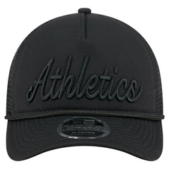 Black Athletics New Era City Initial 9FORTY A-Frame M-Crown Adjustable Trucker Hat