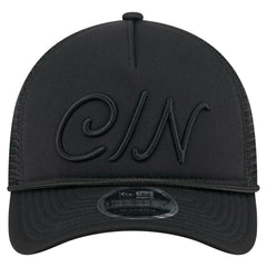 Black Cincinnati Reds New Era City Initial 9FORTY A-Frame M-Crown Adjustable Trucker Hat
