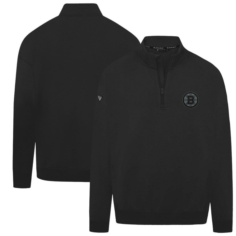NHL Boston Bruins Levelwear Murray Nightfall Quarter-Zip Jacket