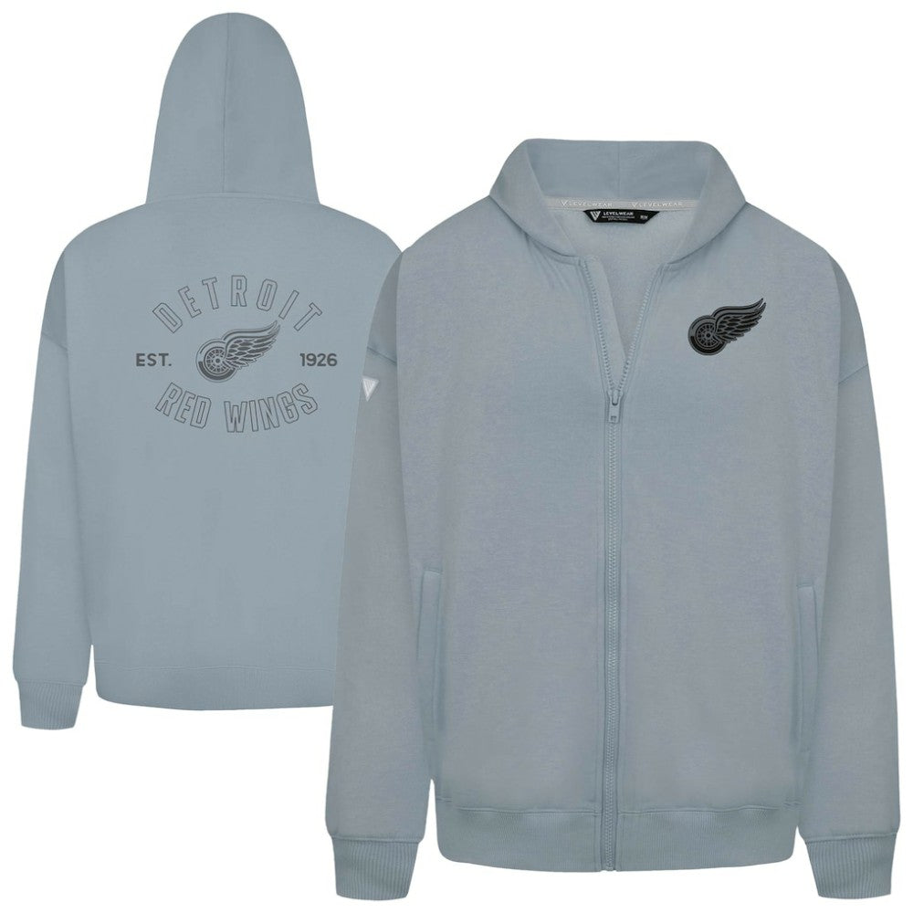 NHL Detroit Red Wings Levelwear Uphill Abyssal Full-Zip Hoodie