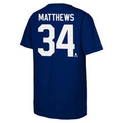 NHL Auston Matthews Toronto Maple Leafs Outerstuff Youth Player Name & Number T-Shirt