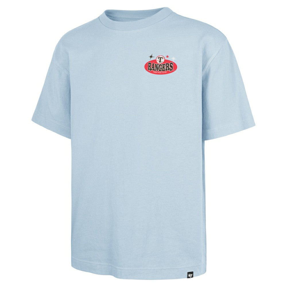 Light Blue Texas Rangers '47 Ice Cream Parlor Foundation T-Shirt