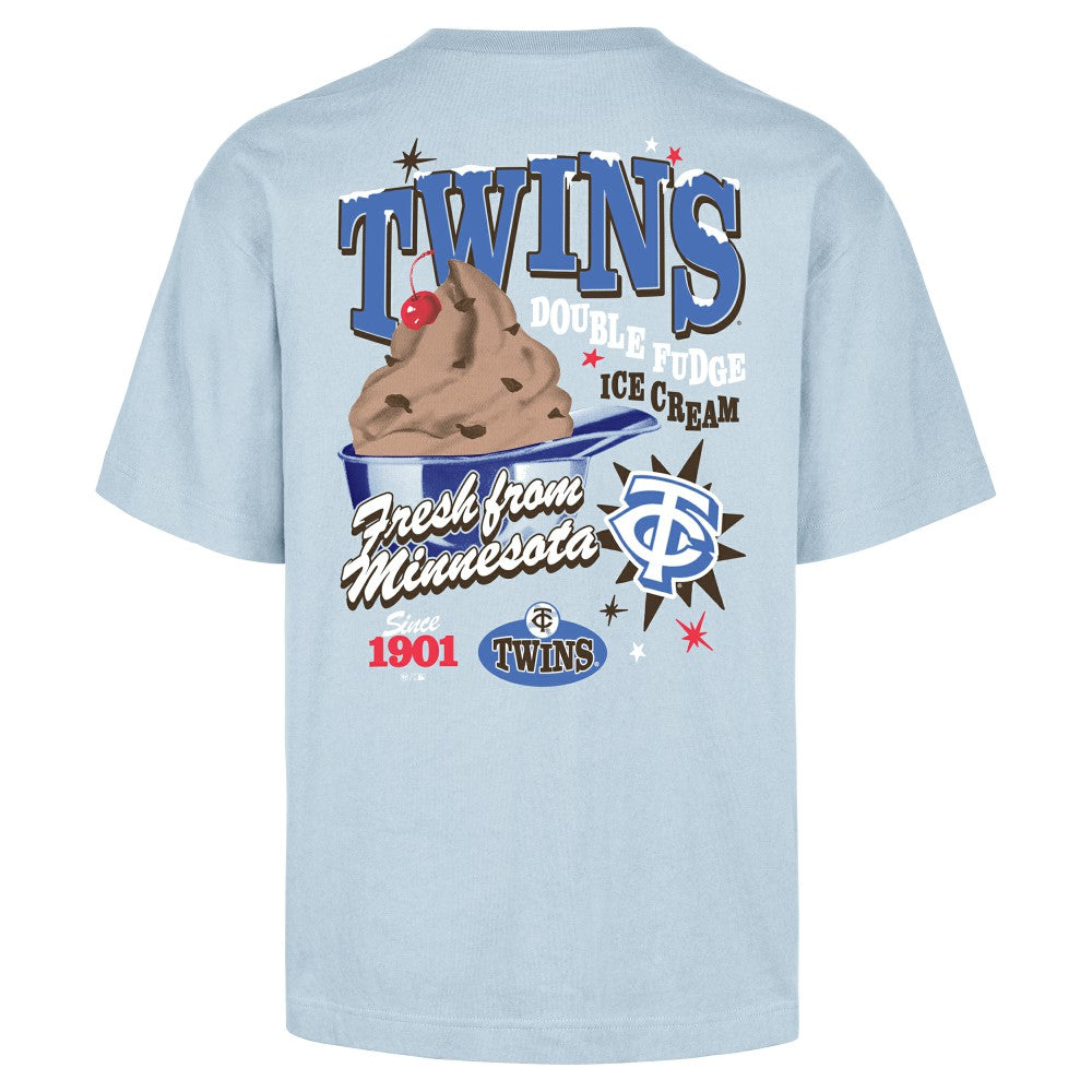 Light Blue Minnesota Twins '47 Ice Cream Parlor Foundation T-Shirt