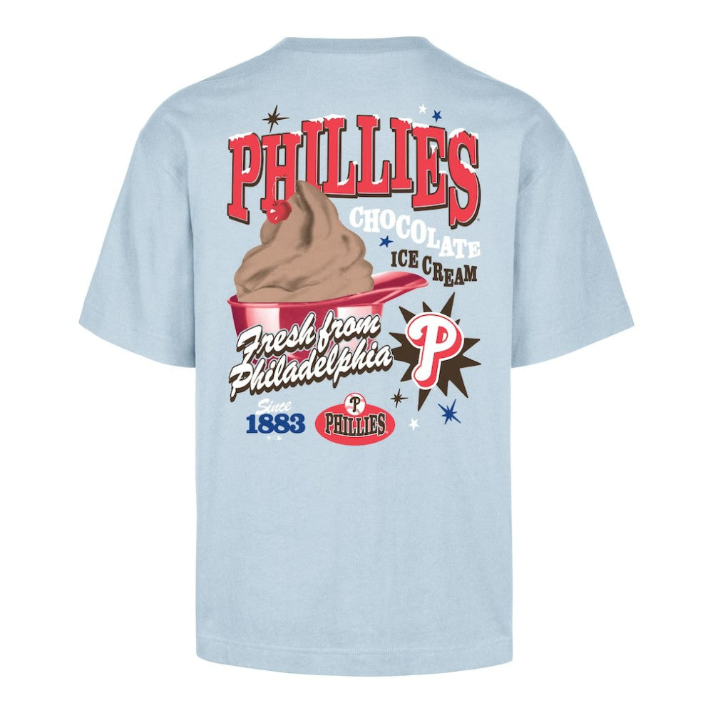 Light Blue Philadelphia Phillies '47 Ice Cream Parlor Foundation T-Shirt