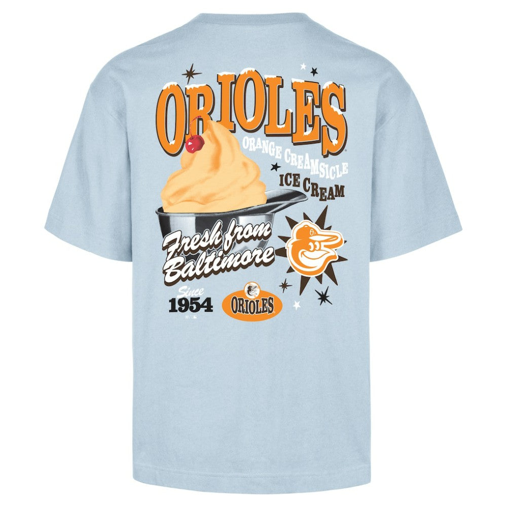 Light Blue Baltimore Orioles '47 Ice Cream Parlor Foundation T-Shirt