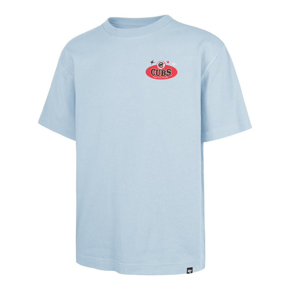 Light Blue Chicago Cubs '47 Ice Cream Parlor Foundation T-Shirt