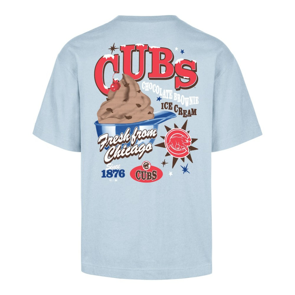 Light Blue Chicago Cubs '47 Ice Cream Parlor Foundation T-Shirt