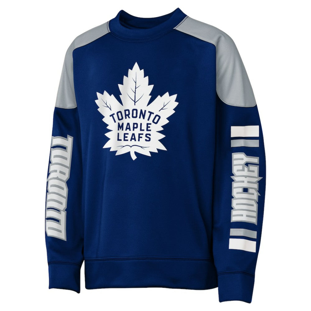 NHL Auston Matthews Toronto Maple Leafs Outerstuff Youth Best Defense Name & Number Crewneck Sweatshirt