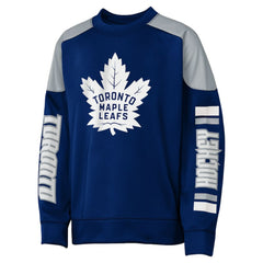 NHL Auston Matthews Toronto Maple Leafs Outerstuff Youth Best Defense Name & Number Crewneck Sweatshirt