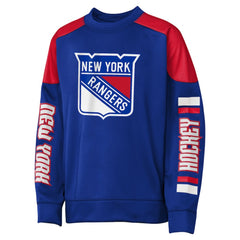 NHL Igor Shesterkin New York Rangers Outerstuff Youth Best Defense Name & Number Crewneck Sweatshirt