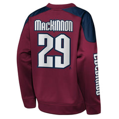NHL Nathan MacKinnon Colorado Avalanche Outerstuff Youth Best Defense Name & Number Crewneck Sweatshirt